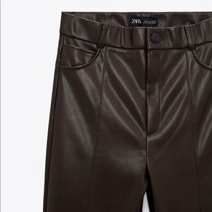 Zara faux leather leggings
